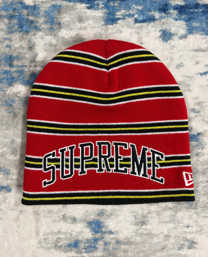 New Era Red Striped Beanie