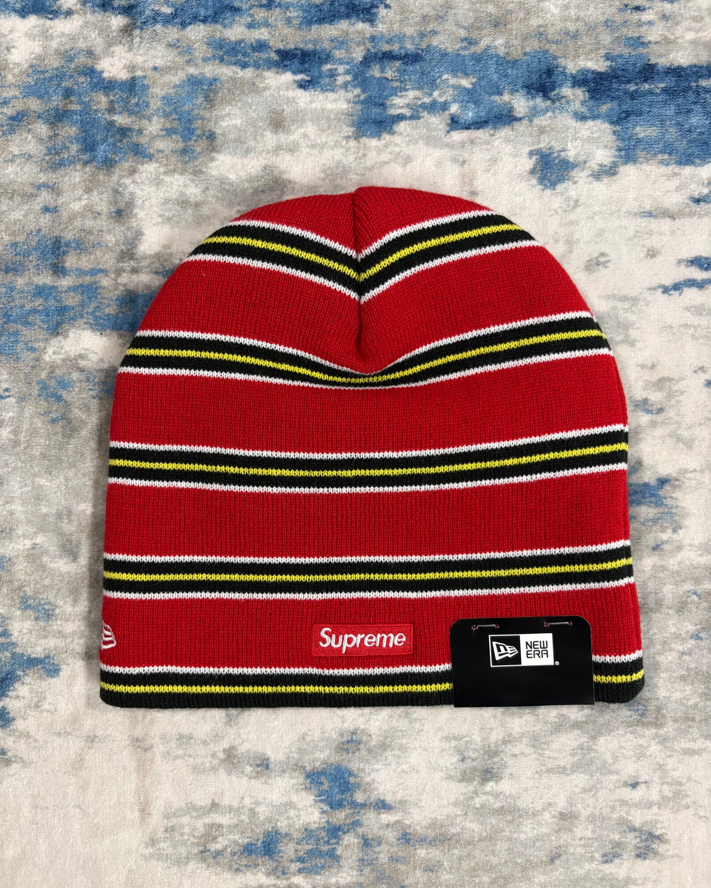 New Era Red Striped Beanie
